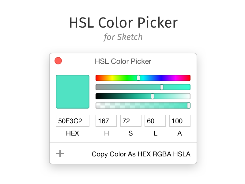 HSL Color Picker for Sketch