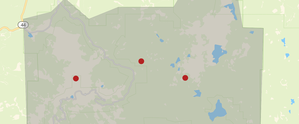 Add a polygon and circle layer from the same GeoJSON source.