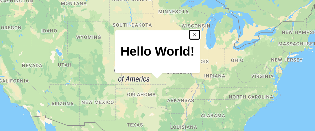 Add a popup to the map.