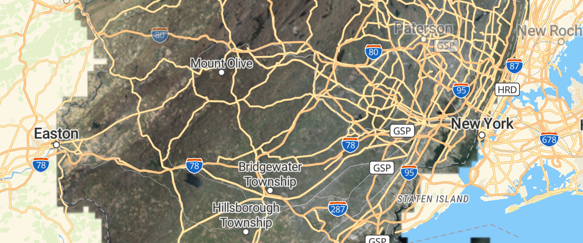 Add an external Web Map Service raster layer to the map using addSource's tiles option.