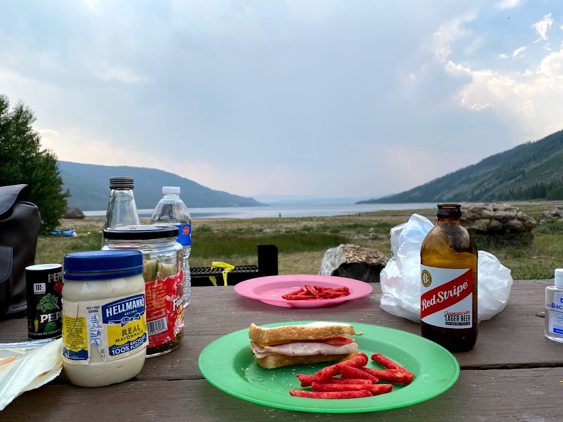 Camping by Arapaho Bay