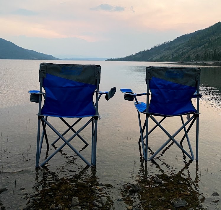 Relaxing in Arapaho Bay