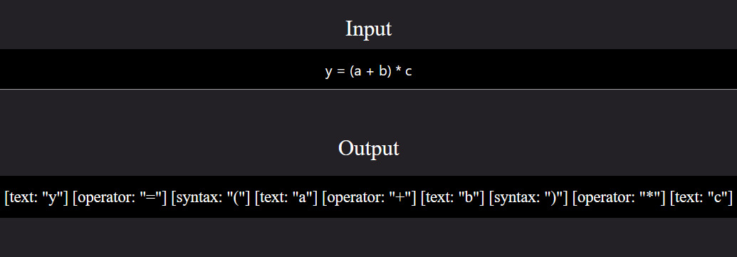 lexical analysis